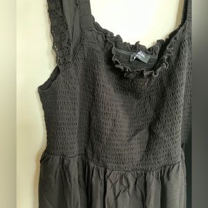 Black babydoll top